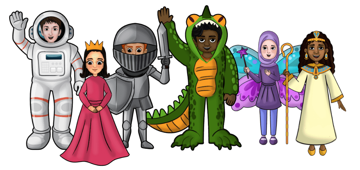 Illustrated children representing Media Mind learners