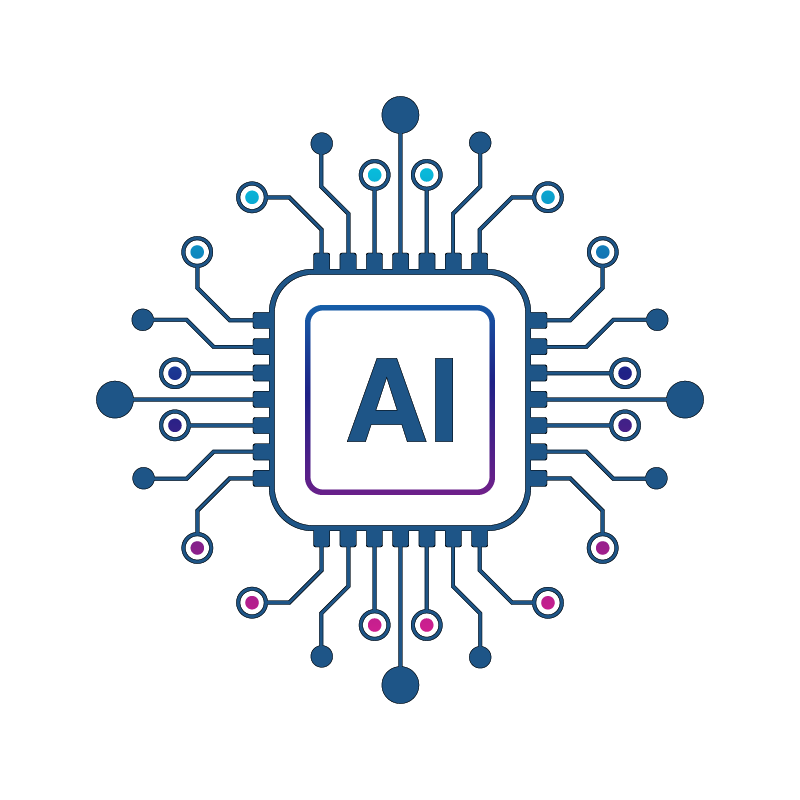 AI and robotics research theme logo highlighting artificial intelligence, automation, and future technology innovation at Mediatiz Foundation